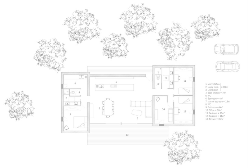 Illustration for article titled This Cheap, Recyclable Passive House Assembles Like Lego